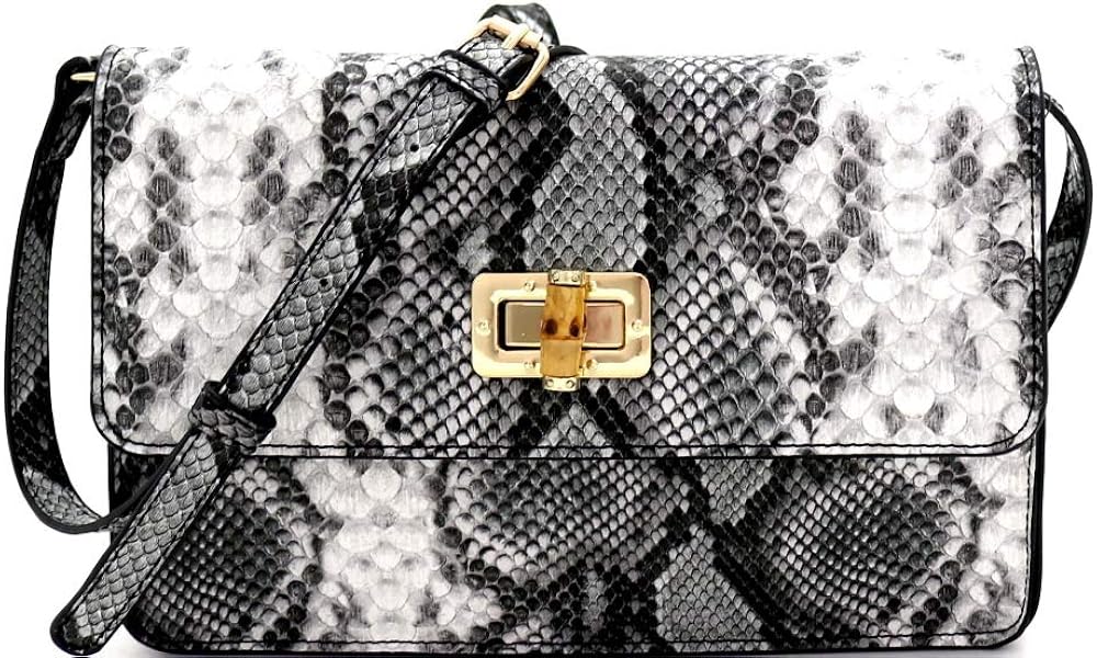 neon snake print bum bag