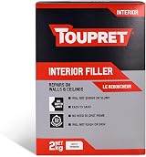 Toupret Interior Filler 2 kg - Easy Sand, No Shrink - White Professional Powder view 2