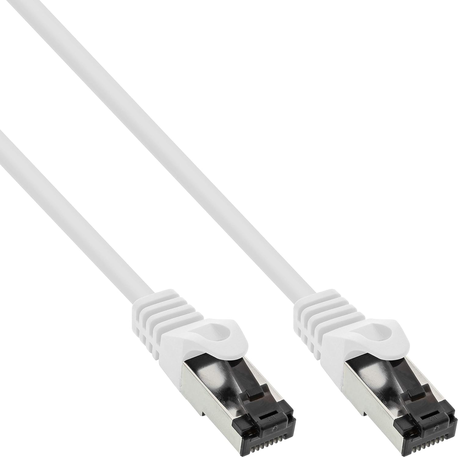 InLine® Patch Cable S/FTP (PiMf) Cat.8.1 2000 MHz Halogen- Copper White 1 m, 1m