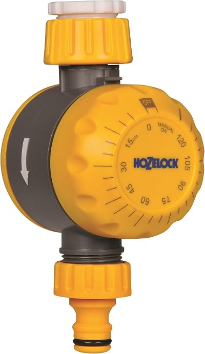 Hozelock Manual Countdown Timer for Watering, Easy Setup 5-120 Min