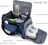 KASIBON 42L Sports Duffle Bag with Shoes Compartment Wet Pocket Carry On view 2