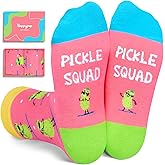 HAPPYPOP Funny Socks for Kids - Pickle Ice Cream Popcorn Gifts for 7-9 Years Boys Girls