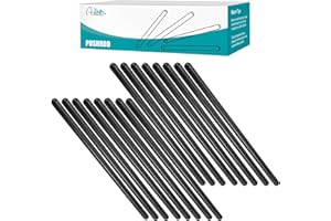 AULINK 16 PCS LS 7.400" Length Chromoly Pushrod Set 5/16" Diameter, .080" Wall Thickness Fits 4.8L 5.3L 5.7L 6.0L 6.2L LS1 LS