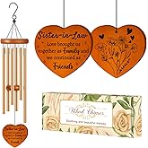Sister in Law Gifts, Best Sister in Law Christmas Funny Gift - Wind Chimes, Birthday, Mothers Day, Wedding, Engagement, Thanksgiving Gifts