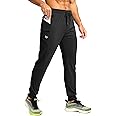 G Gradual Men's Joggers with Zipper Pockets Stretch Tapered Sweatpants Athletic Pants for Men Workout Running Gym