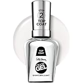 Sally Hansen Miracle Gel&trade;, Shiny Top Coat, Long Lasting, Gel-Like Formula, No UV Lamp Needed, Clear Nail Polish