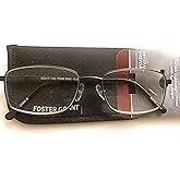 Foster Grant Men's Titanium Reading Glasses T23 Gun +1.50