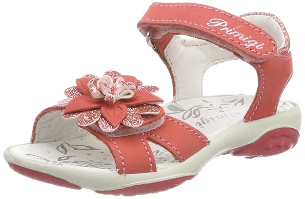 Primigi Mädchen PBR 13786 Peeptoe Sandalen, Rosso (Tulipano), 24 EU