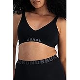Bonds Womens Anti-Chafing Bralette Bra, Chafe Off Bralette, Viscose/Bamboo Moisture-Wicking Plunge Bra for Women