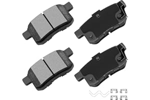 cciyu D1336 Rear Ceramic Disc Brake Pads Kit For Acura TSX 2009-2014,For Honda For Accord 2008-2017 4PCS