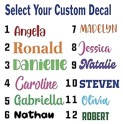 Personalized Custom Font Name Decal Sticker