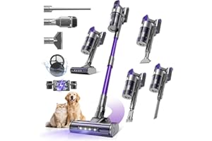 Redroad Cordless Vacuum Cleaner 55,000Pa,70Mins 150,000PRM Vacuum Cleaner, 18-Layer Filtration Vacuum, Self-Standing Vacuum C