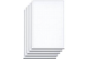 NEXTDAYLABELS Graph Paper Pad for Blueprint Drawings, Drafting, Engineering Drawing, and Planning - Graph Paper 8.5x14 Blueprint Quadrille Grid Paper Pads with Blue Lines, High Brightness 50 Sheets (5-Pack)