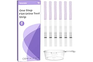Femometer FSH Menopause Test, Understand Your Ovarian Reserve Determine Your Fertility and Detect Menopause at Home, Include 6 FSH Test Strips & Urine Cup