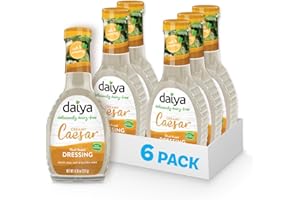 Daiya Dairy Free Creamy Caesar Salad Dressing, Gluten Free Plant Based Condiment, Vegan Dipping Sauce, 8.36 oz (Pack of 6)