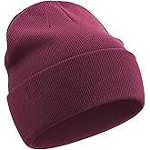 choshion 100% Cotton Beanie Hats for Women Men Winter Soft Warm Knit Cuffed Hats Fisherman Beanie Skull Cap Unisex
