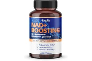 SOTALIX SUPPLEMENT NAD+ Boosting All-in-1 Advanced Formula 15,200mg with NR, Resveratrol, Elderberry, Quercetin - Immune Booster, Overall Well-Being- USA Made & Tested (150 Count (Pack of 1))