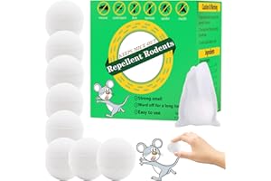 LILLO Moth Balls, Mice Repellent Moth Balls for Indoor & Outdoor Use, Rodents Repellent Peppermint Oil to Repel Mice and Rats, Mouse Deterrent 8 Packs