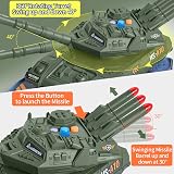 KADAYAYA Army Tank Toy Boys Diecast Military Vehicles Sound Light Missile view 2