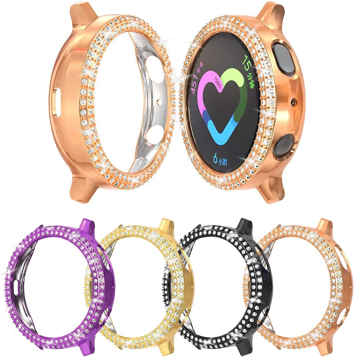 Case Compatible with Samsung Galaxy Watch Active 2 44mm Protector, 4