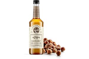 Tippleman's Hazelnut Coffee Syrup - Rich Flavor for Hot or Iced Drinks, Latte, Tea, Espresso, Cappuccino, Cocktails, & Baking - 25.4 Fl Oz