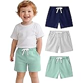 Witwot 3 Pack Toddler Shorts French Terry Baby Boys Shorts Infant Summer Clothes Size 18M-5T
