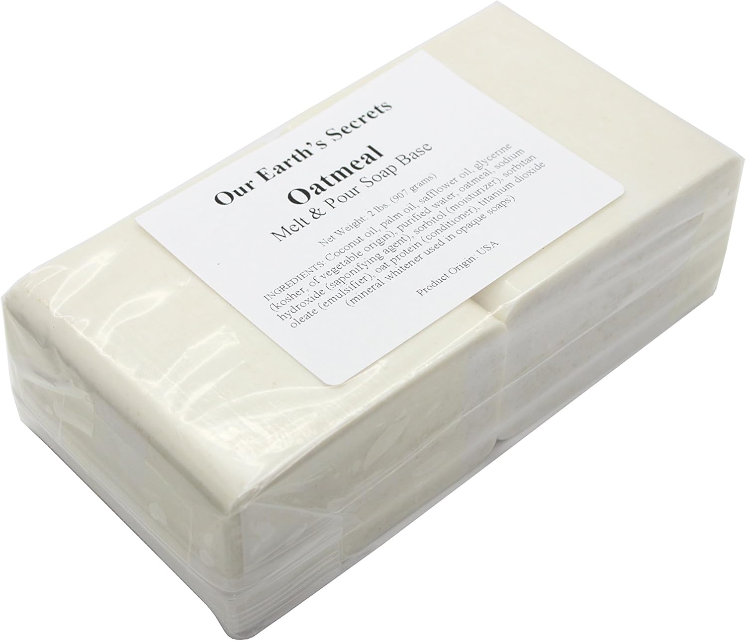 Oatmeal- 2 Lbs Melt and Pour Soap Base - Our Earth's Secrets: Arts, Crafts & Sewing