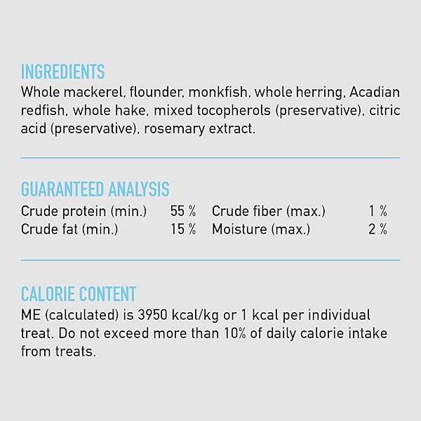 ORIJEN SIX FISH FREEZE DRIED CAT TREATS, GRAIN FREE TREATS FOR CATS, RAW ANIMAL INGREDIENTS, 1.25OZ