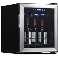 NewAir Compact Wine Cooler Refrigerator | 16 Bottle Capacity | Freestanding/ Built-in Countertop Wine Cellar in…