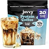 French Vanilla Protein Iced Coffee - Premium Whey Protein & Instant Iced Coffees - 100% Natural Cold Brew - Zero Artificial F