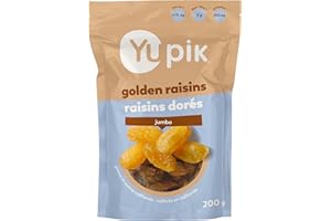 Yupik Jumbo Golden Raisins, 200 g, Gluten-Free, Kosher, Dried Fruits, Naturally Sweet, Unsweetened, Seedless, Healthy Snacks