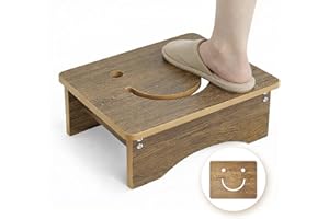 Y&M One Step Stool for Adults Seniors, Waterproof HDPE Stepping Stools with Non-Slip Foot, 5.6" Heavy Duty Bed Step for High 