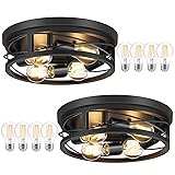 Feanron 4-Light Flush Mount Ceiling Light