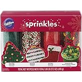 Wilton Holiday Sprinkles, 4 Count