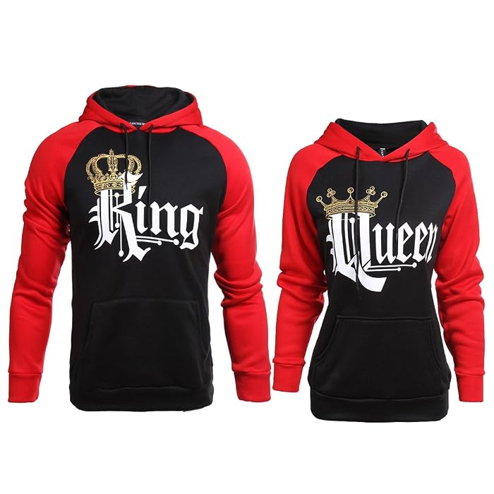 Buy Stephaee Couple Hoodies King Queen 
