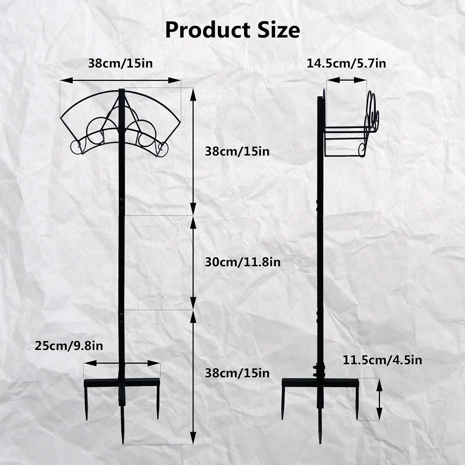 Orgrimmar Detatchable Heavy Duty Metal Water Hose Reel Decorative Garden Hose Holder Hangerfor Outside : Garden & Outdoor