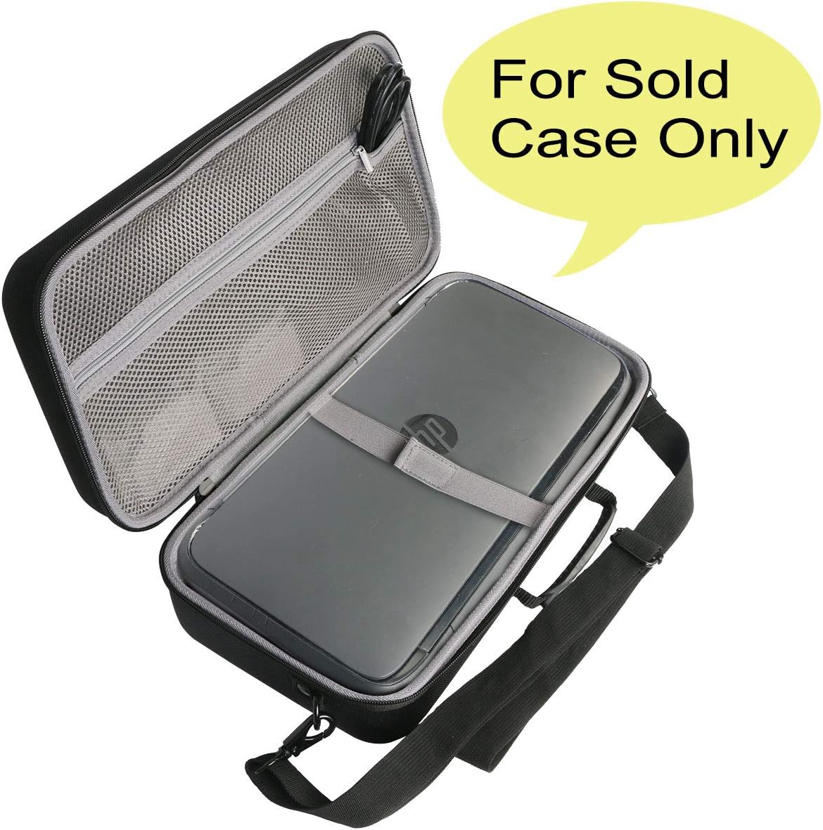 co2CREA Hard Travel Carrying Case for HP OfficeJet 200 Mobile inkjet Printer,Black Case Only, HP OfficeJet 200 Mobile Printer case - Image 3