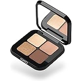 KIKO Milano Bright Quartet Eyeshadow Palette | 4 Baked Eyeshadows For Wet And Dry Use