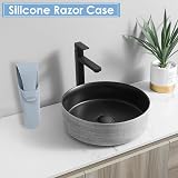 WrteEase Travel Silicone Razor Case Portable Shaver Cover Waterproof Organizer view 4