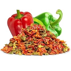 Dehydrated Dried Red and Green Bell Peppers Mix by