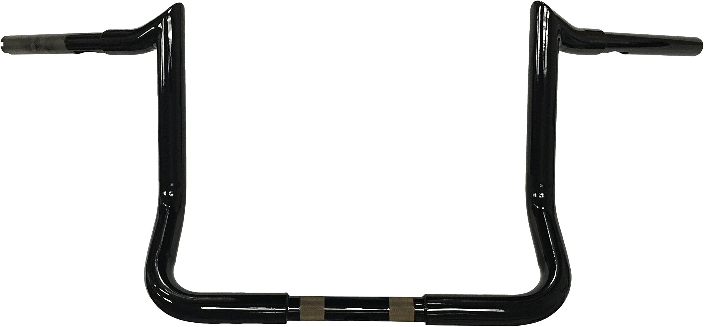 Dominator Industries1 1/4 Inch Meathook Bagger Ape Hanger Handlebar, 13 Inch Rise, Gloss Black Compatible With 1996-20122 Electra Glide (FLH), Electra Glide (FLHTC), and Street Glide (FLHX)