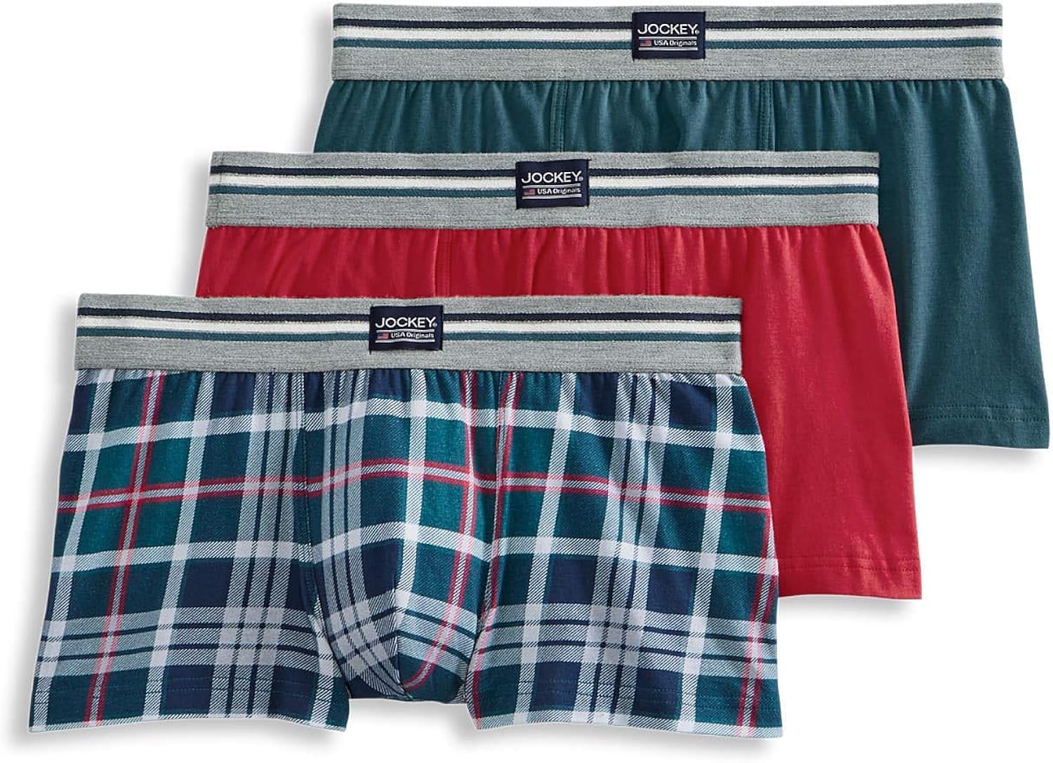Jockey Men's Underwear USA Originals Cotton Stretch Trunk