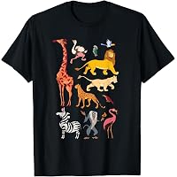 T-shirt Le Roi Lion - Groupe Personnages - Unisexe Gildan - Neuf Sans étiquettes - Coton - Taille Au Choix