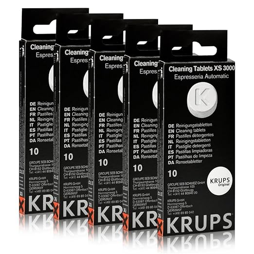 5 KRUPS Reinigungstabletten XS3000