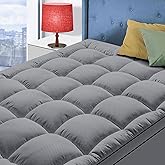 Twin XL Mattress Topper for Back Pain, Cooling Extra Thick Mattress Pad Cover with 8-21 inch Deep Pocket, Plush Pillow Top Ma