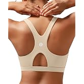 RUNNING GIRL Sports Bras for Women High Support,Racerback Supportive Molded Cup Sports Bra with Sewn in Pads