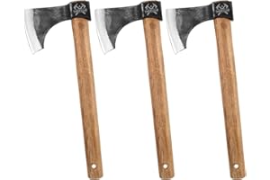THRWCLUB Throwing Axe, 16.5" Throwing Axes and Tomahawks with 1065 High Carbon Steel & Hickory Wood Handle, Perfect for Axe Throwiing Game for Backyard, Competition and Recreation