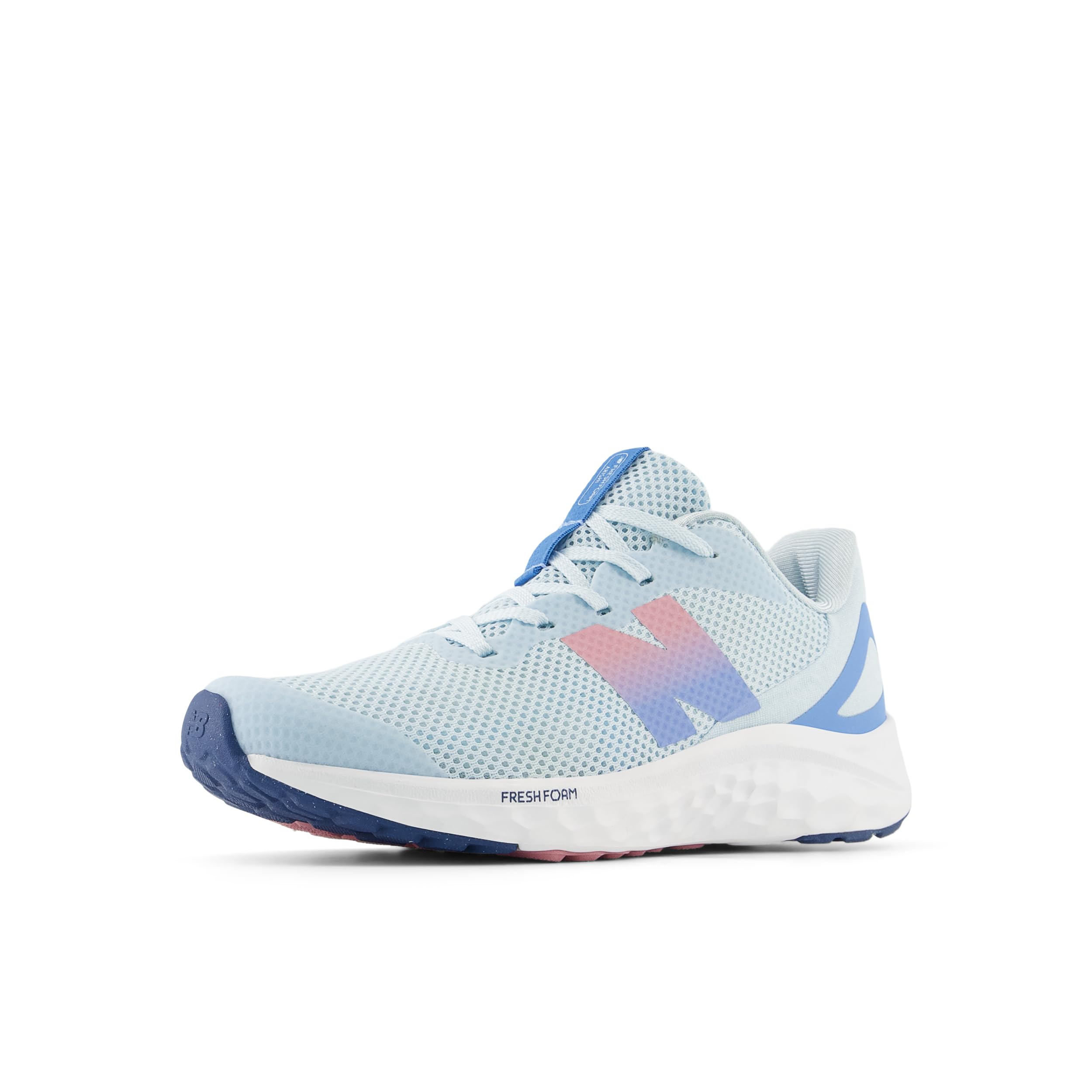 New Balance Fresh Foam Arishi V4 Lace-Up Running Shoe, Frosted Glass/Carolina Blue/Pink Taffy, 4.5 X-Wide US Unisex Big_Kid Image New Balance Fresh Foam Arishi V4 Lace-Up Running Shoe, Frosted Glass/Carolina Blue/Pink Taffy, 4.5 X-Wide US Unisex Big_Kid Image