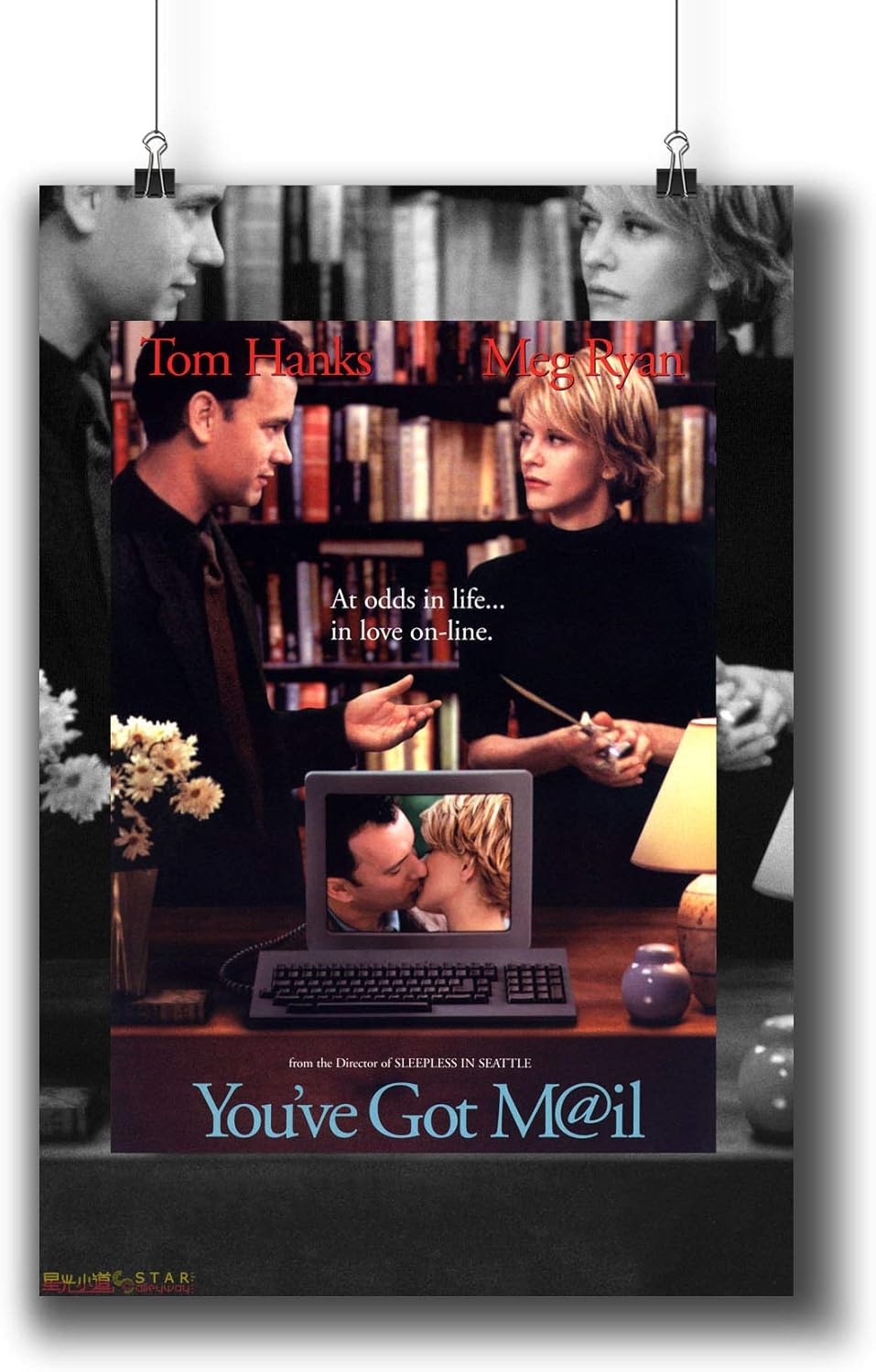 You've Got Mail (1998) Movie Poster Small Prints 966-002,Wall Art Decor for Dorm Bedroom Living Room (A3|11x17inch|29x42cm)