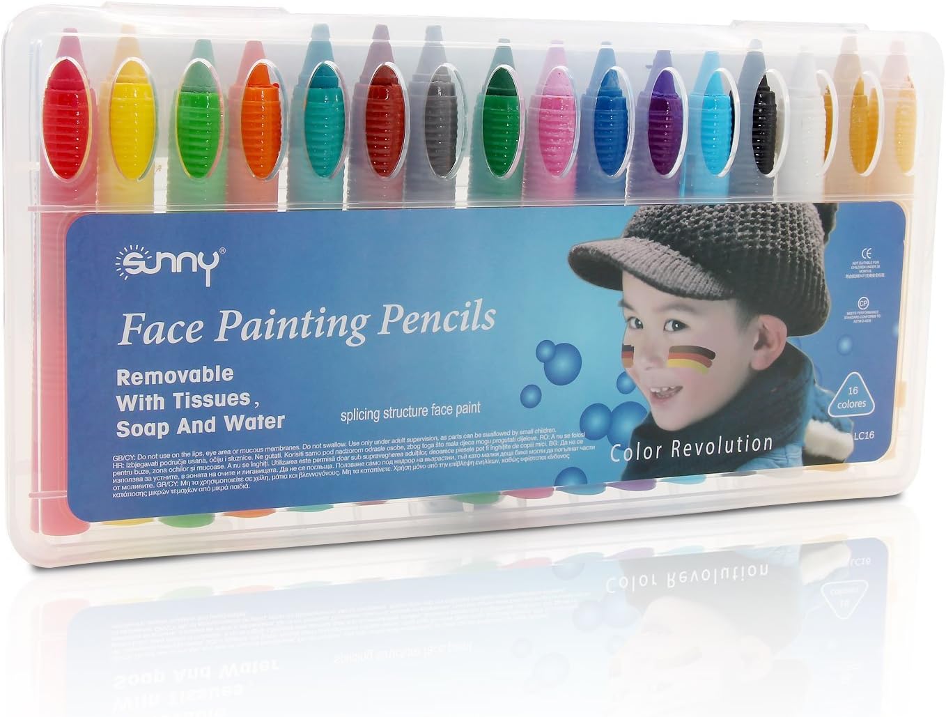 COSOON Face Paint Crayons,Makeup Sticks Clown,Crayons Tattoo